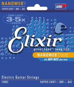 Elixir NanoWeb Super Light 9-42 struny do gitary elektrycznej