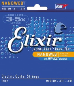 Elixir NanoWeb Medium 11-49 struny do gitary elektrycznej