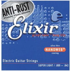 Elixir NanoWeb Custom Light 9-46 struny do gitary elektrycznej