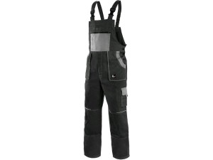 Spodnie ogrodniczki CXS LUXY ROBIN męskie - czarno-szary - 66