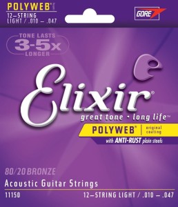 Elixir PolyWeb Bronze Extra Light 10-47 do git. akustycznej 12-strunowej
