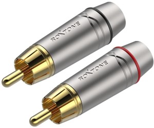 Roxtone RF2P-NG wtyk chinch RCA męski (para)