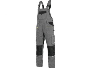 Spodnie ogrodniczki CXS STRETCH 170-176cm męskie - szaro-czarny - 58