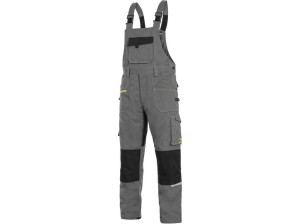 Spodnie ogrodniczki CXS STRETCH męskie - szaro-czarny - 60