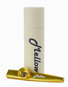 Mellow Kazoo metalowe z futerałem ZŁOTE + tuba