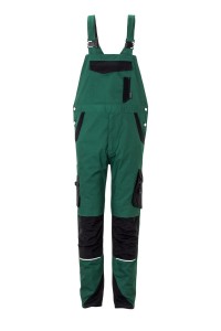 Spodnie ogrodniczki męskie NORIT 6524 - zielony/czarny - 52