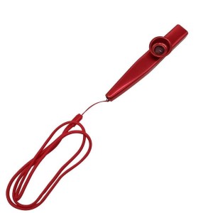 Fei Huang Kazoo K-1/WB Mirliton metalowy czerwony ze sznurkiem