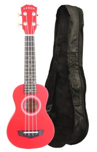 Arrow PB10 R2 ukulele sopranowe CZERWONE R2 + POKROWIEC 