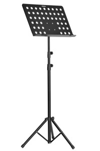 Ambra AM-18 pulpit orkiestrow czarny DUŻY perforowany blat