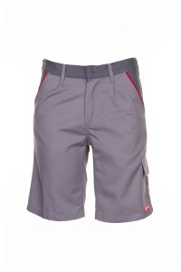 Szorty męskie HIGHLINE 2371 - cynkowy/łupkowy/czerwony - 4XL