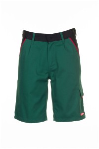 Szorty męskie HIGHLINE 2375 - zielony/czarny/czerwony - XL