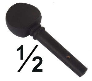 Leto kołek do skrzypiec 1/2 CZARNY 
