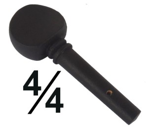 Leto kołek do skrzypiec 4/4 CZARNY