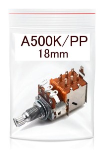 Kera potencjometr PUSH-PULL logarytm. A-500K duży