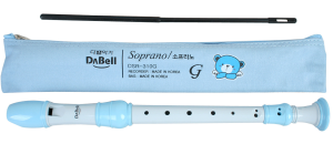 DABELL DSR-311 Blue flet sopranowy, system barokowy, NIEBIESKI (3-częściowy)
