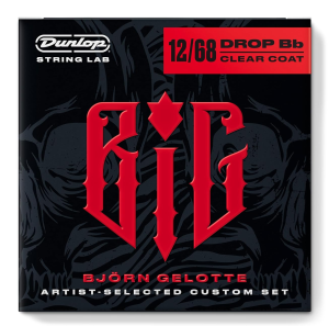 DUNLOP BIG1268 BJÖRN GELOTTE In Flames Electric Guitar Strings Drop Bb 12-68 struny do gitary