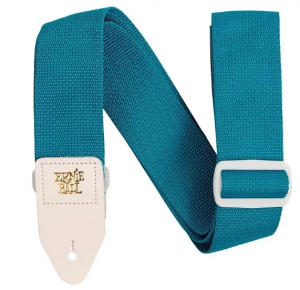 ERNIE BALL P0349 pasek do gitary elektrycznej TEAL (turkus/białe koncówki)