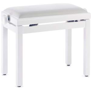 Stagg PB-39 WHM VWH ława do pianina regulowana wysokość BIAŁY MAT