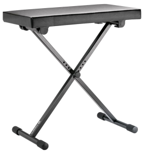 K&M 14065-000-55 ławka do keyboardu, regulowana wysokość, czarna