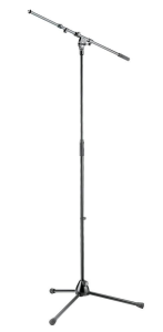 K&M 21090-300-55 statyw mikrofonowy z wysięgnikiem, 3/8", czarny