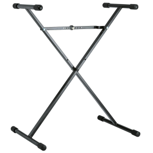 K&M 18962-071-55 statyw do keyboardu/ksylofonu, stalowy, czarny