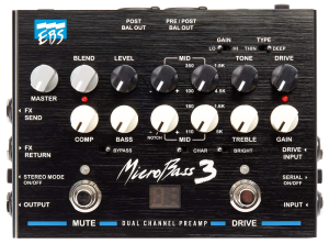 EBS MB3 MicroBass 3 Preamp wzmacniacz podłogowy