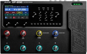 Valeton GP-200 Multiefekt Gitarowy PRO z Pedałem Ekspresji, Looperem i 140 Ampami USB MIDI