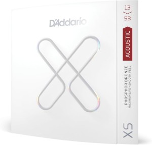 D'addario XSAPB1353 struny do gitary akustycznej XS COATED 13-53 Hybrid Light