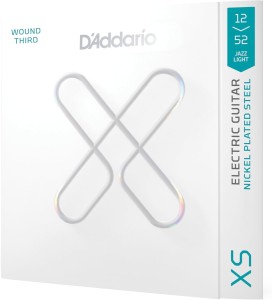 D'addario XSE1252W struny do gitary elektrycznej XS COATED 12-52 Light Wound Third