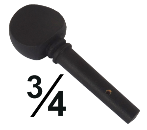 Leto kołek do skrzypiec 3/4 CZARNY