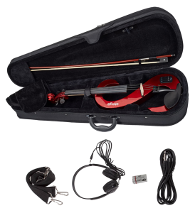 Stagg EVN 4/4 MRD - skrzypce elektryczne 4/4 KOMPLET