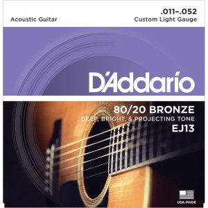D'addario EJ13 11-52 struny do gitary akustycznej