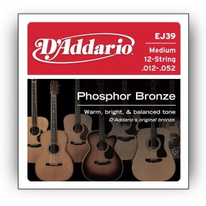 D'addario EJ39 12-52 struny do gitary akustycznej