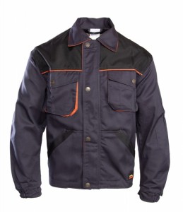 Bluza BRIXTON PRACTICAL - grafitowo-pomarańczowy - 58