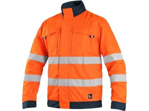 Bluza CXS HALIFAX męska ostrzeg. z siatką - pomarańczowo-niebieski - 54