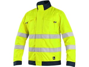 Bluza CXS HALIFAX męska ostrzeg. z siatką - żółto-niebieski - 56