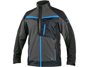 Bluza CXS NAOS męska HV niebieskie elem. - szaro-czarny - 54