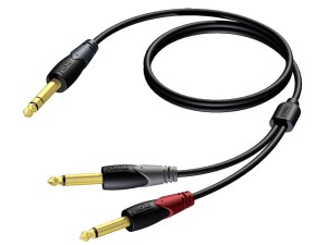 ProCab CLA721/1.5 kabel jack stereo-2x jack 1,5m "insert&qu