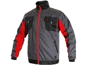 Bluza CXS PHOENIX PERSEUS męska - szaro-czerwony - 56