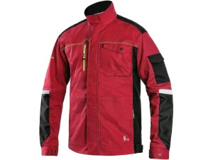 Bluza CXS STRETCH męska - czerwony-czarny - 64