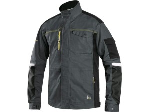 Bluza CXS STRETCH męska - ciemnoszary-czarny - 46