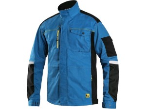 Bluza CXS STRETCH męska skrócona 170-176cm - niebiesko-czarny - 56