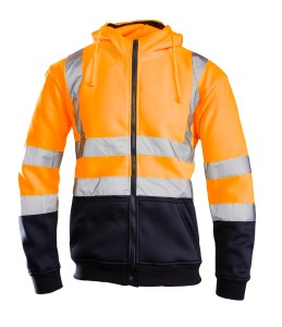 Bluza dresowa BRIXTON FLASH - pomarańczowy-granatowy - XL