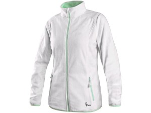 Bluza GRANBY LADY damska polar - biało-zielony - 3XL