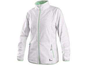 Bluza GRANBY LADY damska polar - biało-zielony - XS