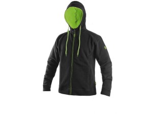 Bluza HARRISON męska - czarno-zielony - 2XL