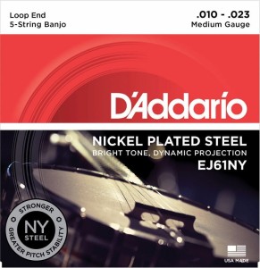 D'addario EJ61NY struny do banjo 5-strunowego .010
