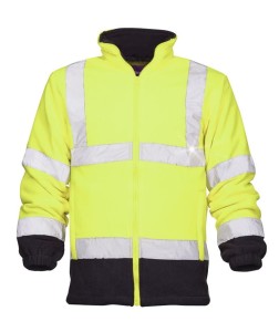 Bluza polarowa odblaskowa HI-VIZ REF401 - żółty - XXXL