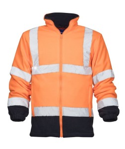 Bluza polarowa odblaskowa HI-VIZ REF402 - pomarańczowy - XXL