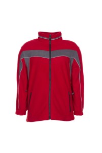 Bluza polarowa PLANAM Plaline 2657 - czerwony-łupkowy - 2XL